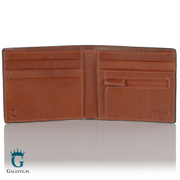 Skórzany portfel męski Literatura Klasyczna Yoshi Y2378