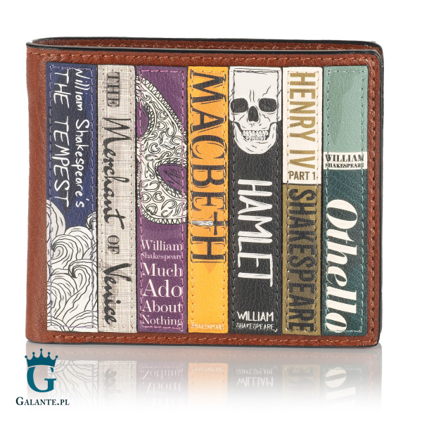 Skórzany portfel męski Literatura Klasyczna Yoshi Y2378