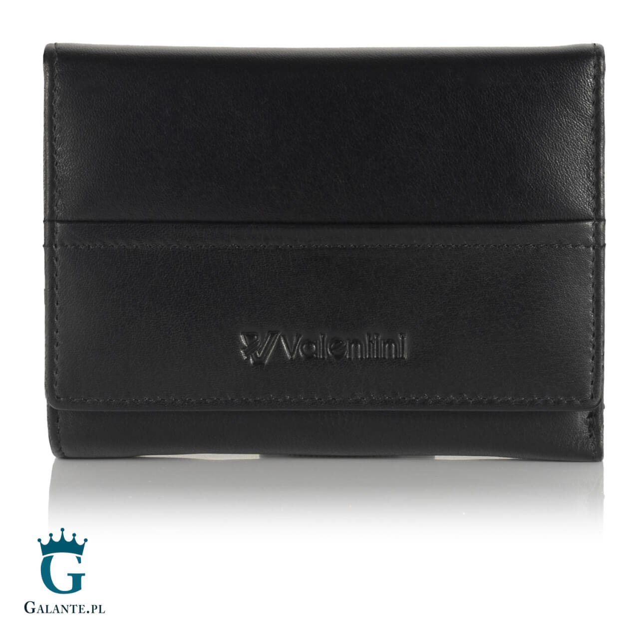 Skórzany portfel męski Yoshi Y2046 czarno-niebieski