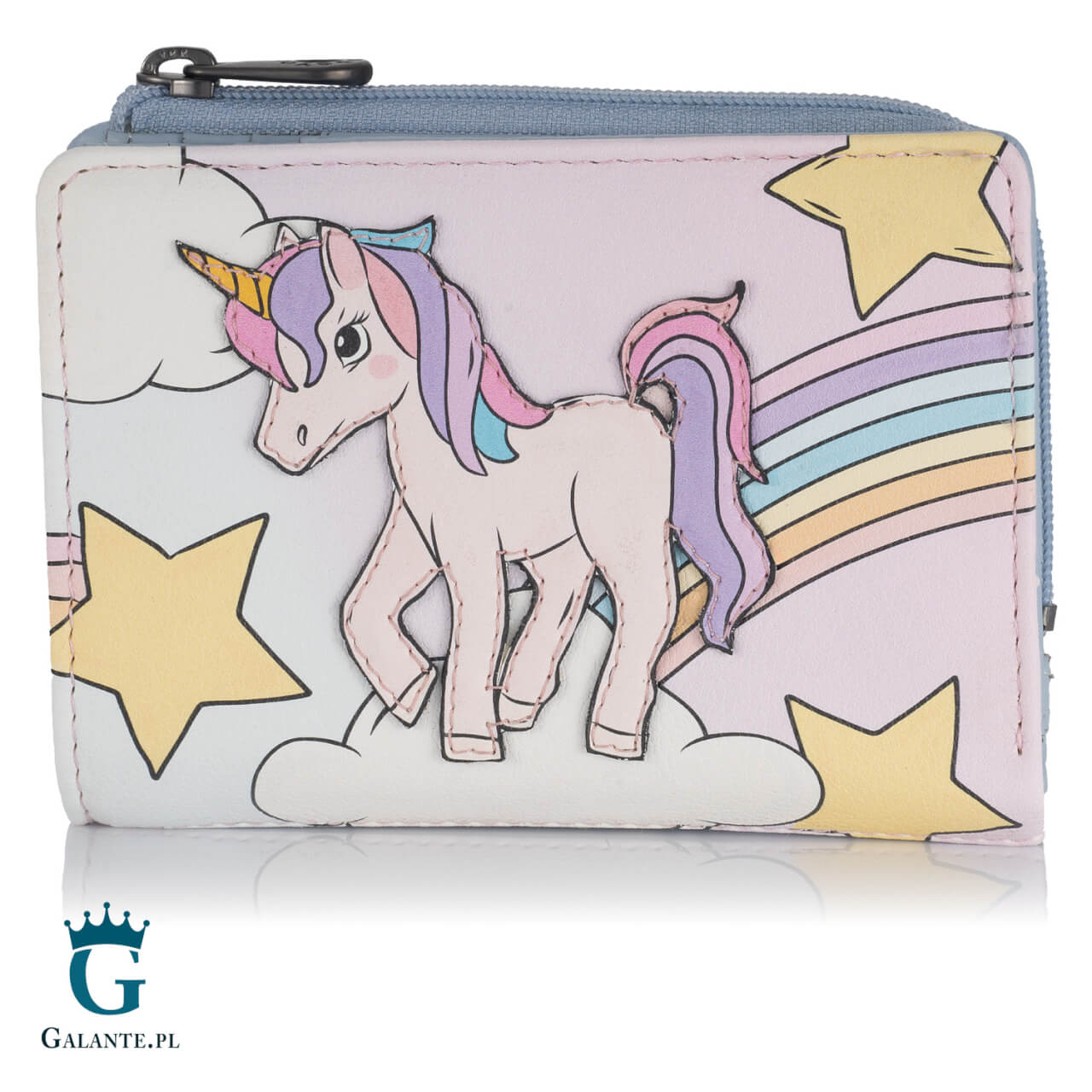 Portfelik skórzany dla dziewczynki Wieloryb Yoshi Y1275