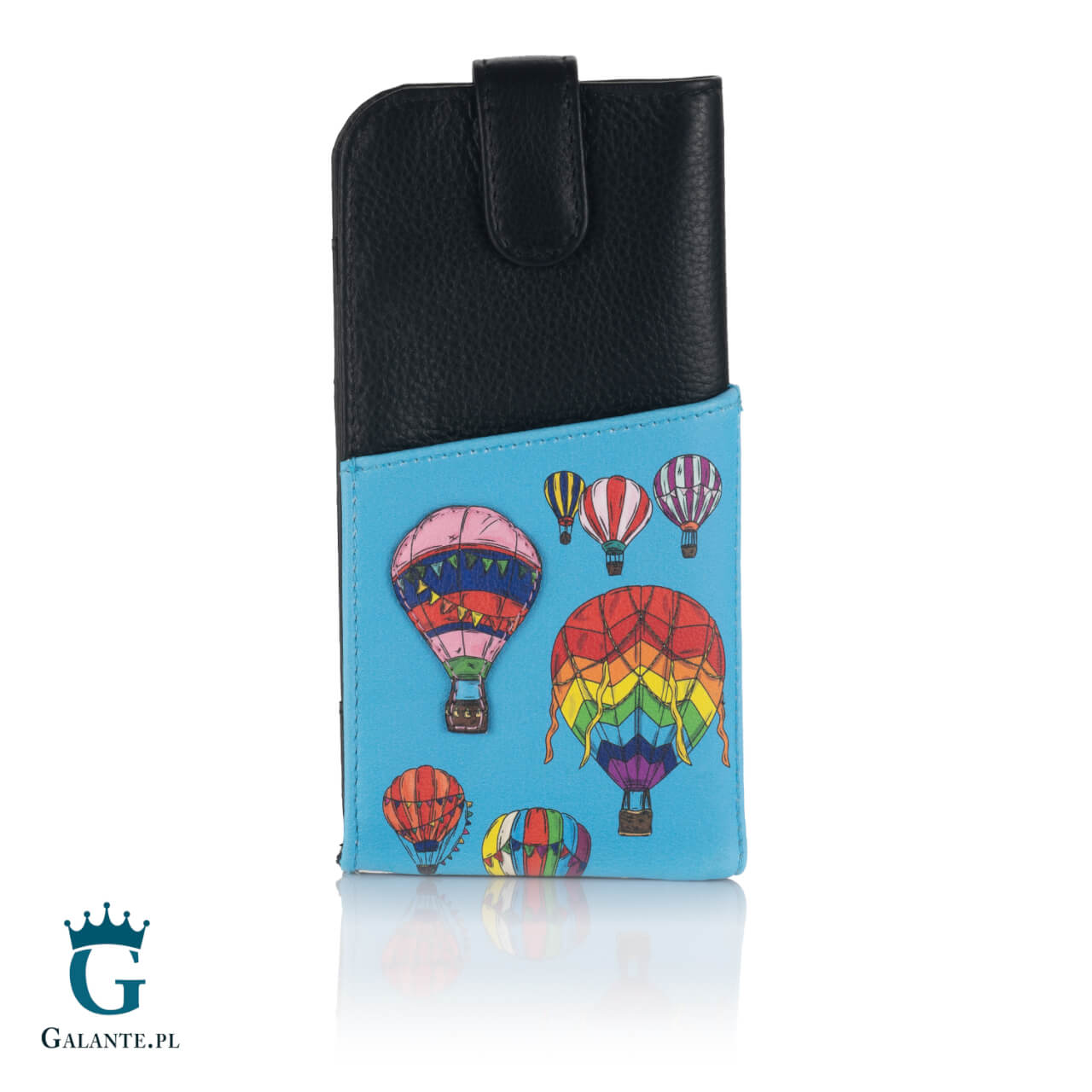 Wiśniowy skórzany futerał na okulary Yoshi Literatura Y4309