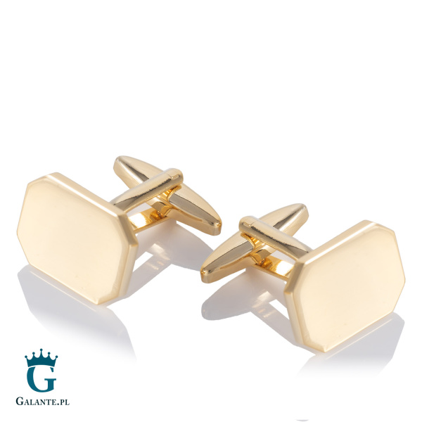 Złote spinki do mankietów X2 N9923