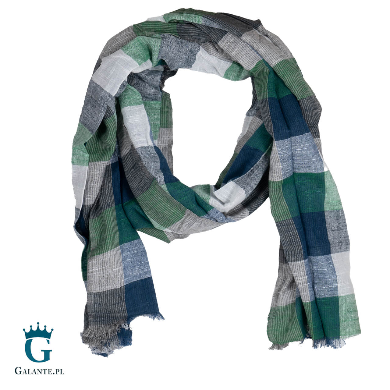 Długi szal męski na jesień L6308056