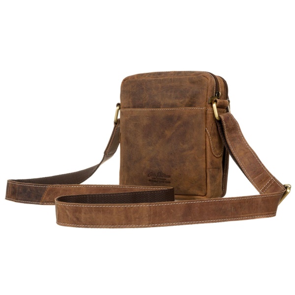 Brązowa skórzana saszetka męska PETERSON 251-NSH