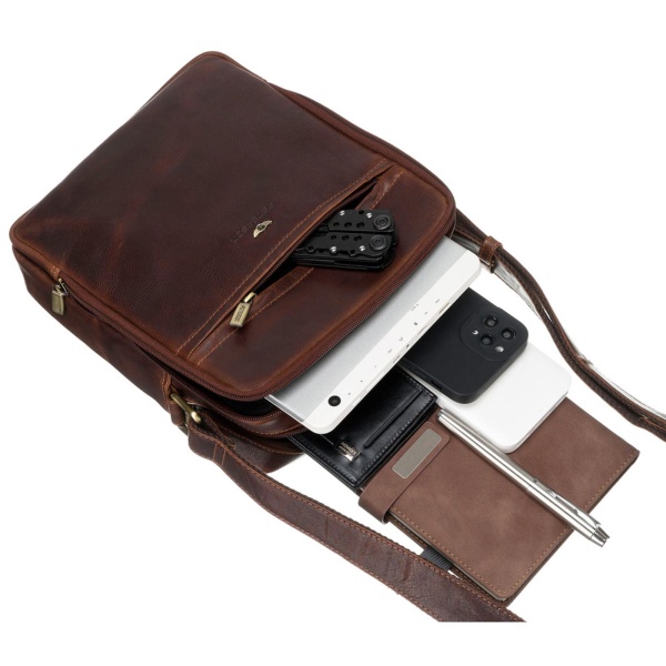 Saszetka męska skórzana PETERSON 8021-WAX