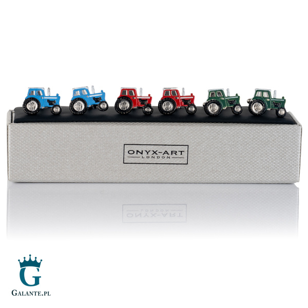 Zestaw spinek do mankietów na prezent dla rolnika