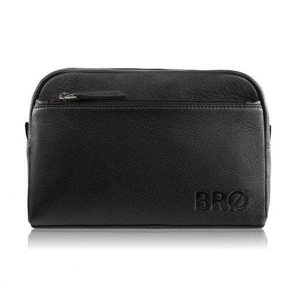 Skórzana kosmetyczka męska Brodrene G-22 Brązowa