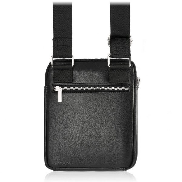 Mała skórzana saszetka męska Brodrene G-02 ciemny brąz