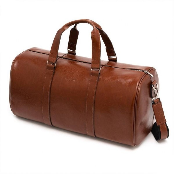 Torba podróżna ze skóry naturalnej Brodrene R20 – jasny brąz