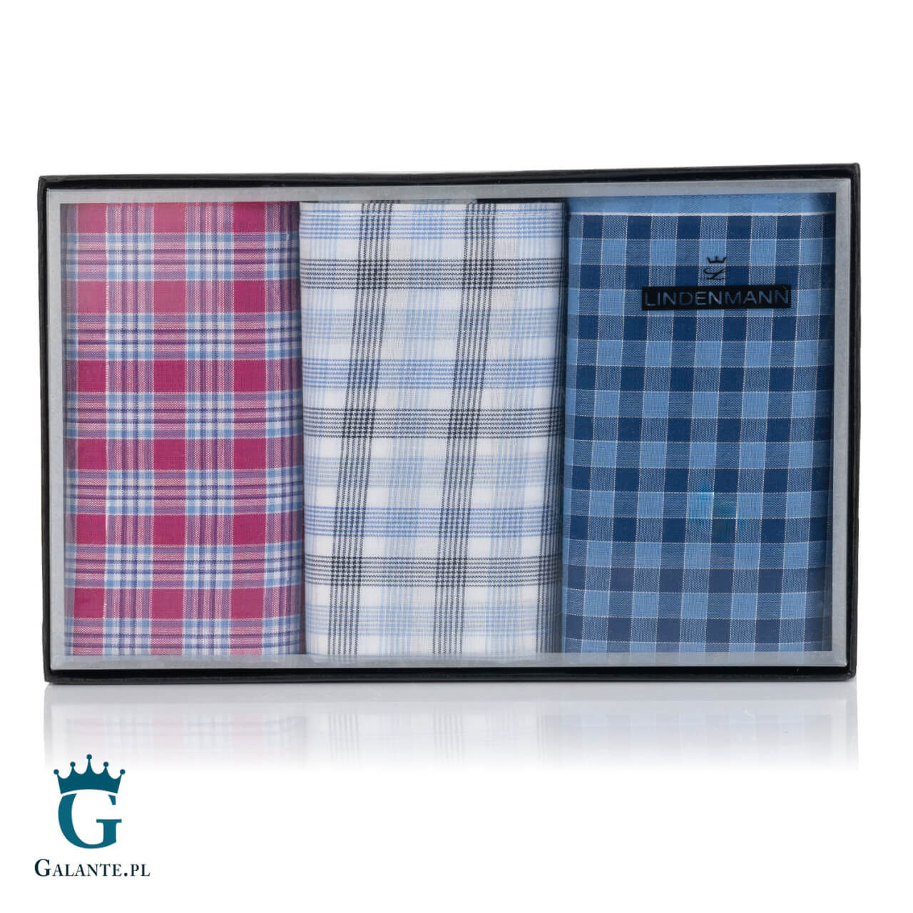 Chusteczki męskie bawełniane Lindenmann 50034