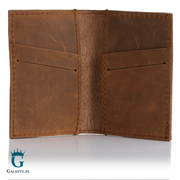 Mała super cienka banknotówka Brodrene SW03 – jasny brąz