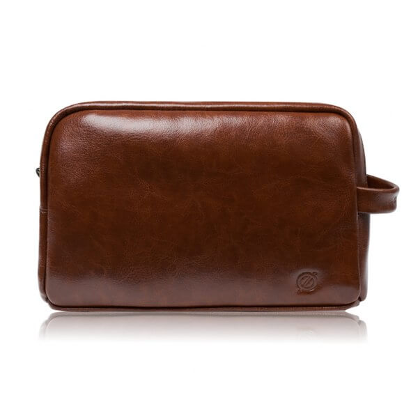 Torba na laptop z gładkiej skóry licowej Brodrene czarna