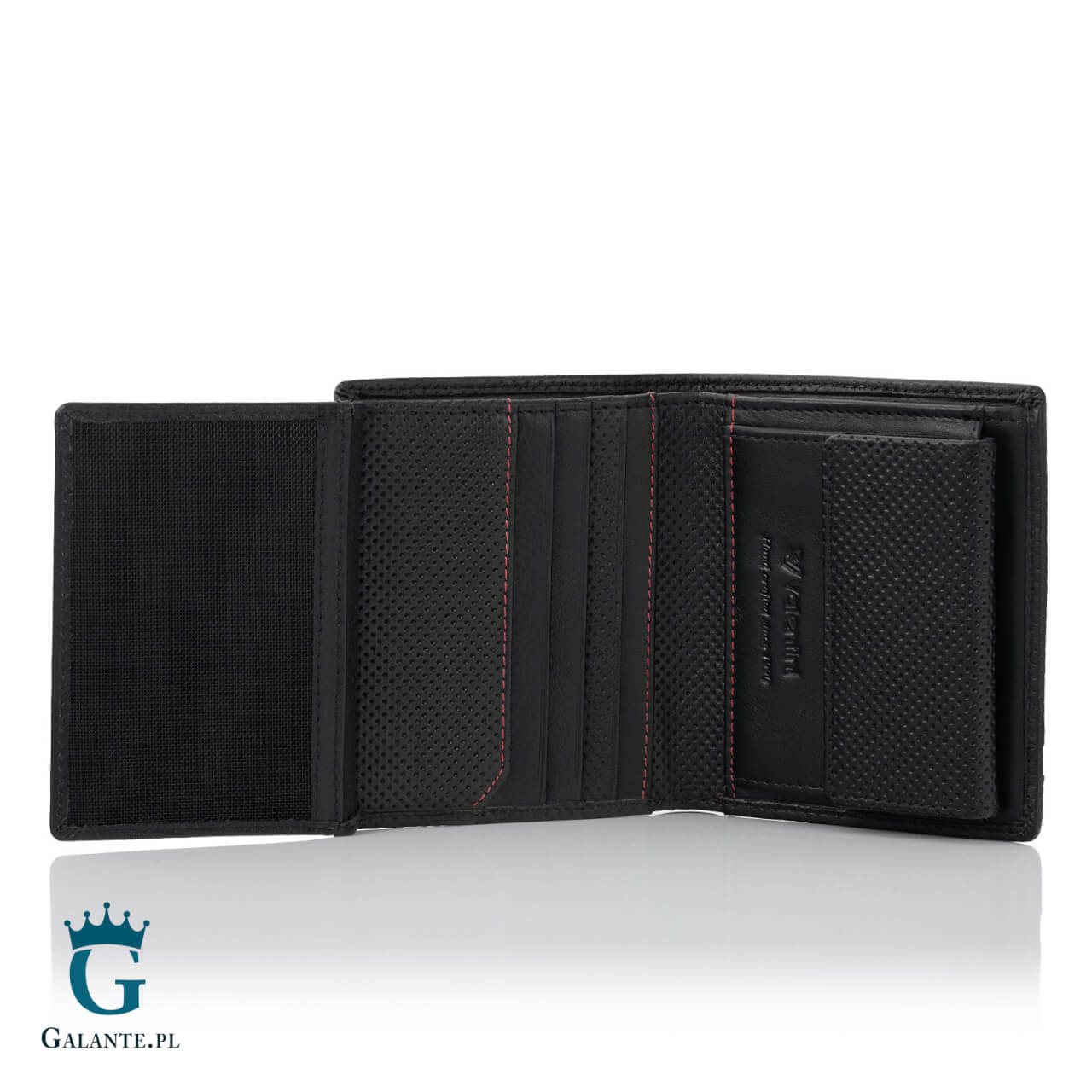 3 Mały skórzany portfel męski Valentini 13V-115