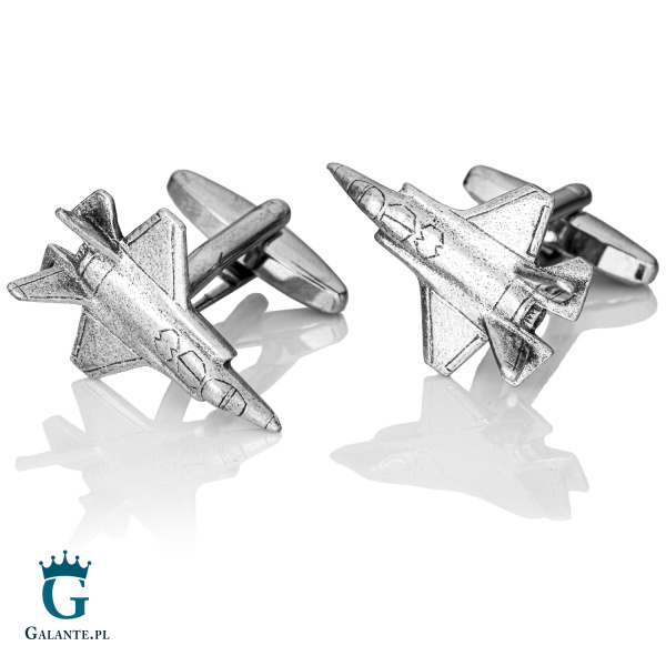 Spinki do mankietów X2 Samolot Myśliwiec F-35