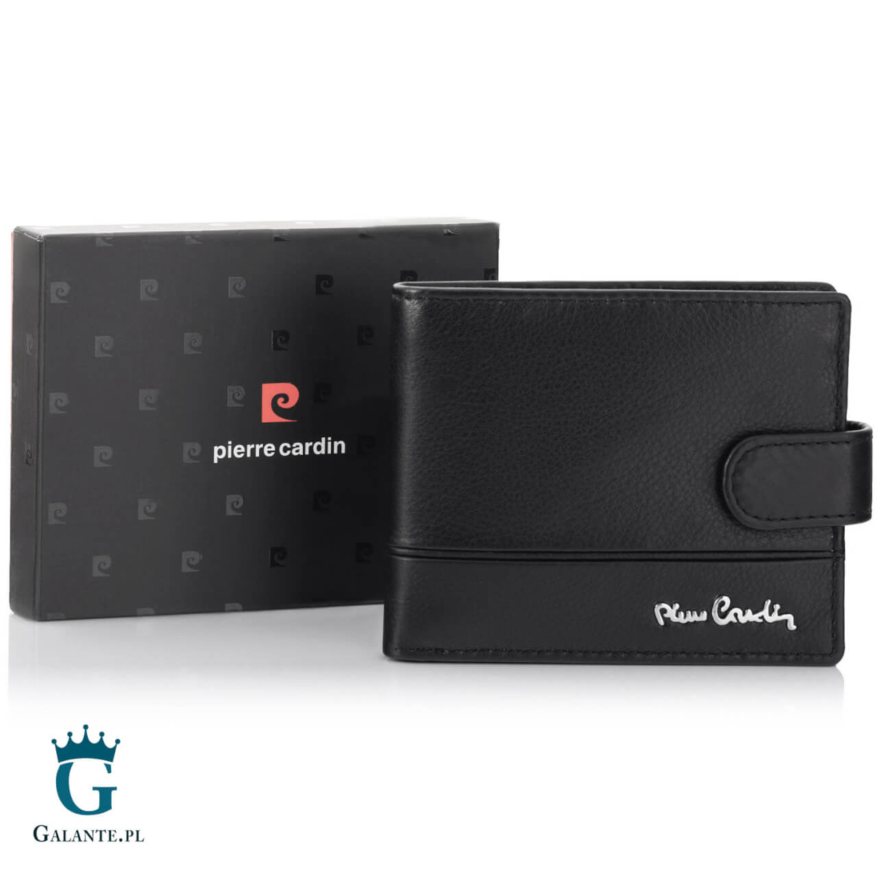 Pojemny skórzany portfel PETERSON z zapięciem 304Z