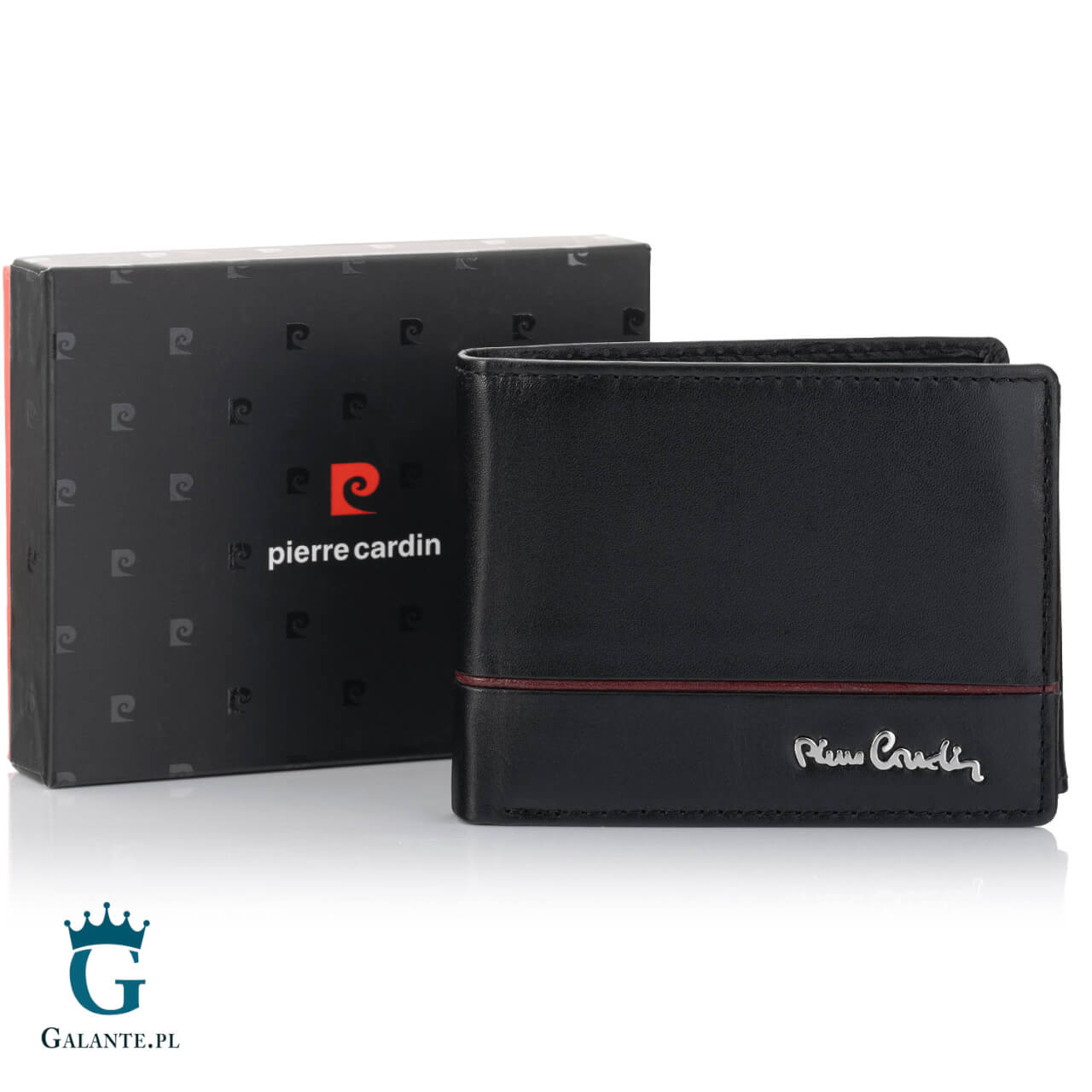 Pojemny skórzany portfel PETERSON z zapięciem 304Z