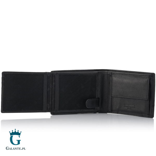 Elegancki skórzany portfel męski Pierre Cardin YS605 324 – czarny