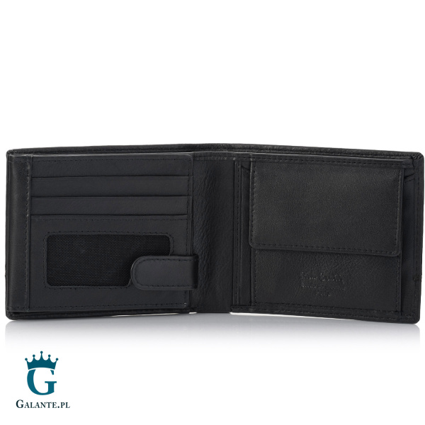 Elegancki skórzany portfel męski Pierre Cardin YS605 324 – czarny
