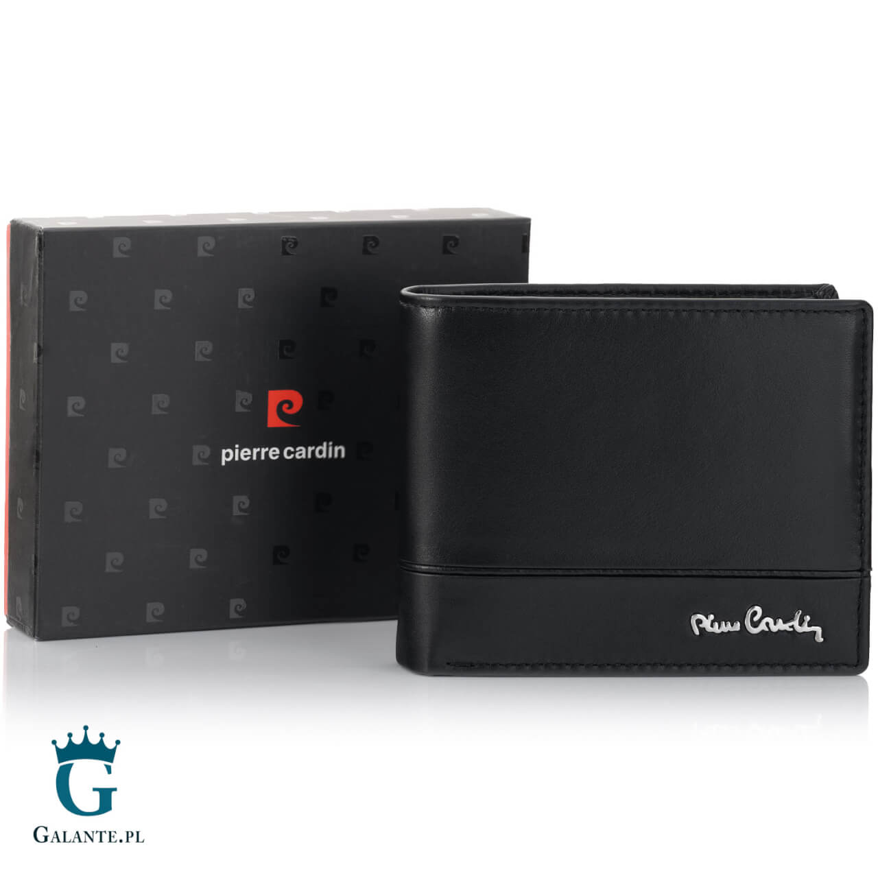 Elegancki portfel męski Pierre Cardin YS605 324 RFID – czerwony