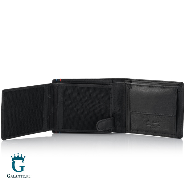 Mały skórzany ozdobny portfel męski Pierre Cardin YS606 323