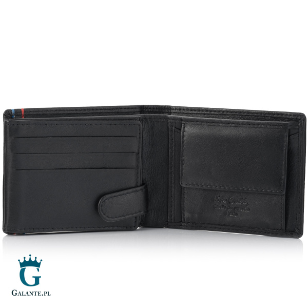 Mały skórzany ozdobny portfel męski Pierre Cardin YS606 323