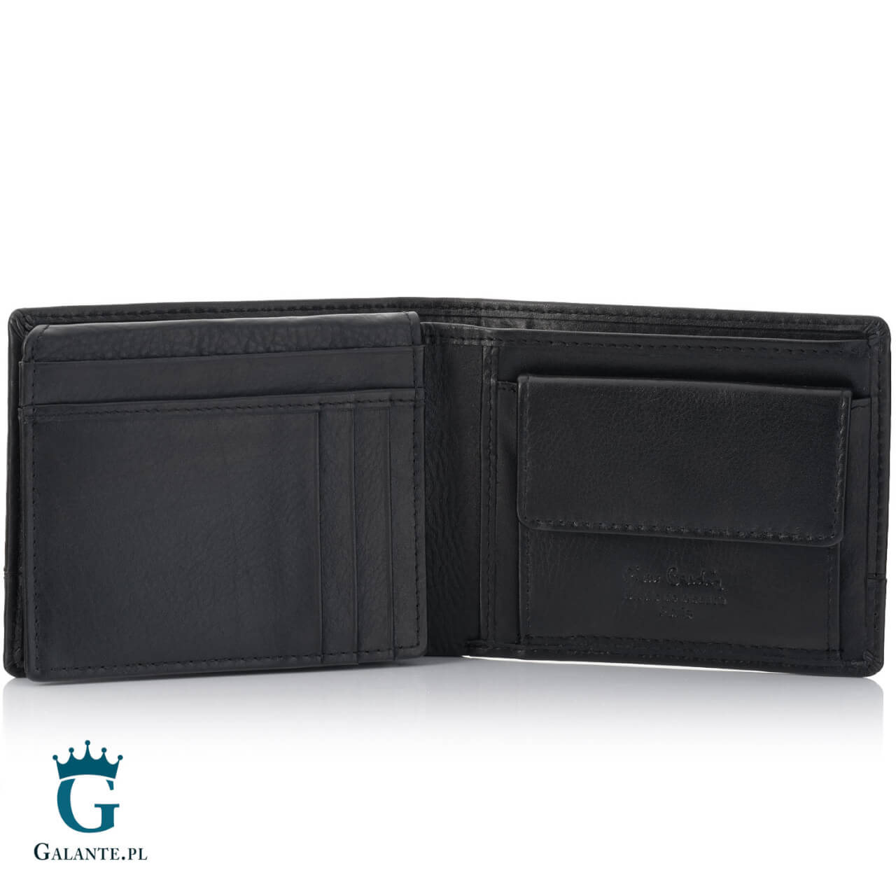3 Mały skórzany portfel męski Pierre Cardin YS605 8825 – czarny