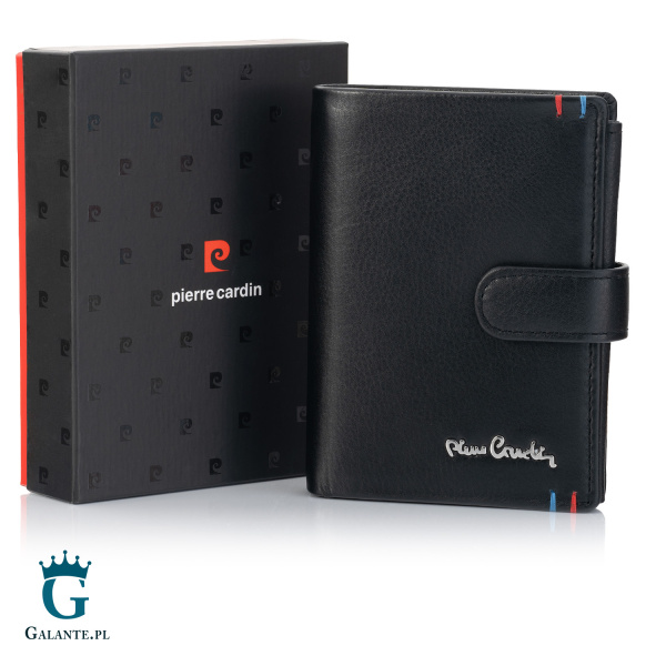 Duży pionowy portfel męski Pierre Cardin YS606 326A z RFID