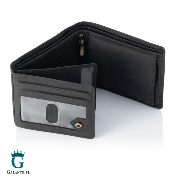Portfel męski ze skóry hunter Brodrene G-103 czarny