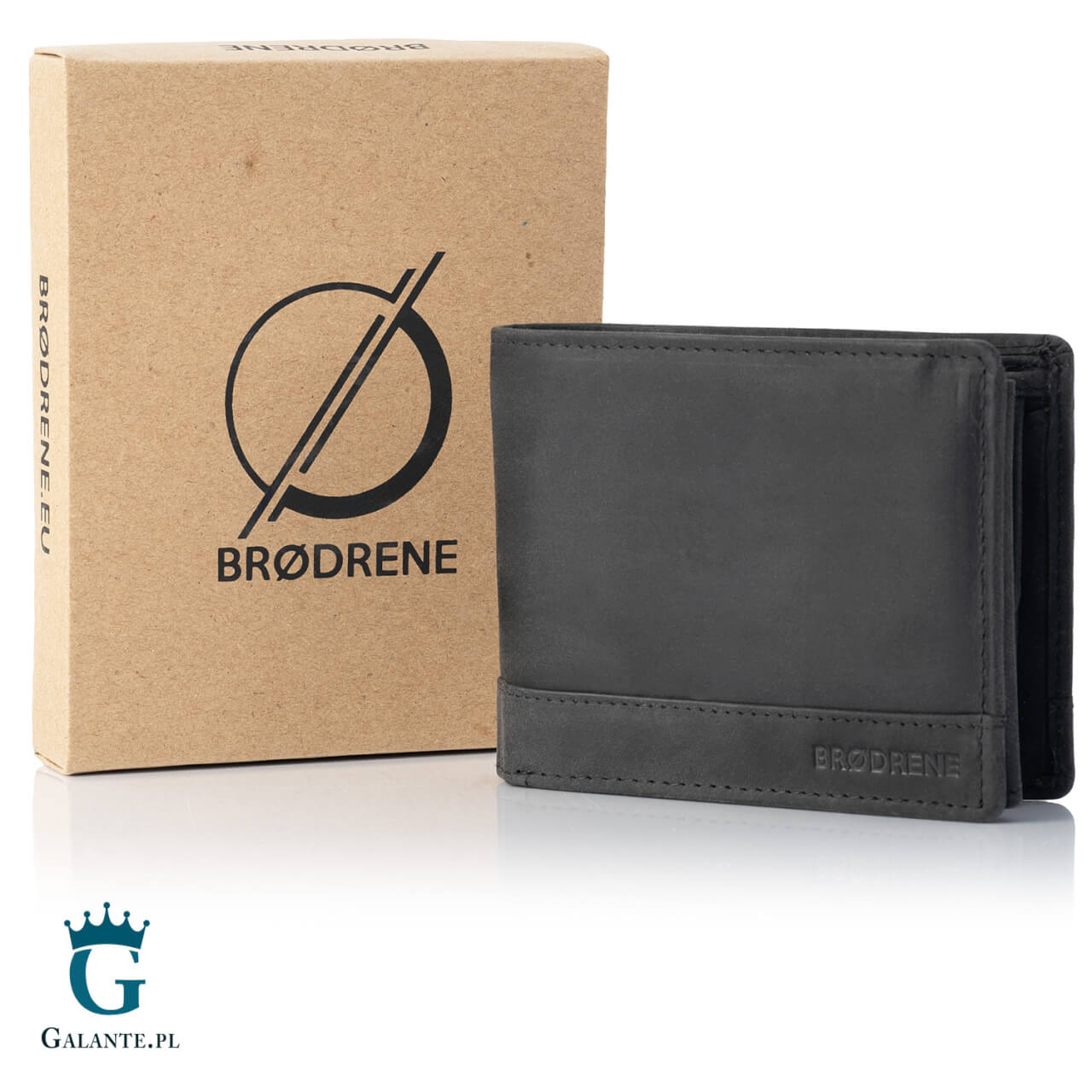 Portfel męski skórzany Brodrene G-95 brązowy