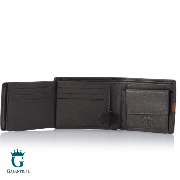 Portfel męski skórzany Brodrene G-95 brązowy