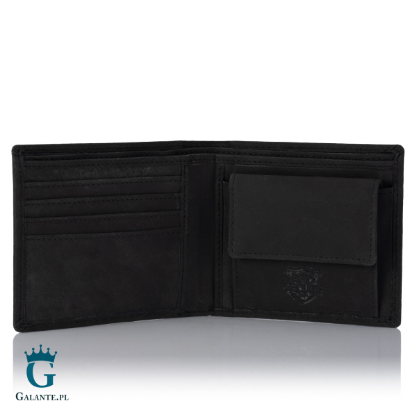 Stylowy portfel męski ze skóry hunter Brodrene G-27 – czarny