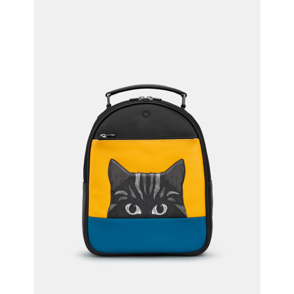 Skórzany plecaczek damski Ciekawski Kot Yoshi YB258