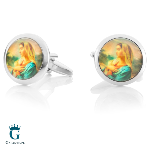 Spinki do mankietów Matka Boska GS-317