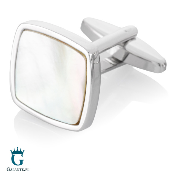 Spinki do mankietów z masą perłową GS-284