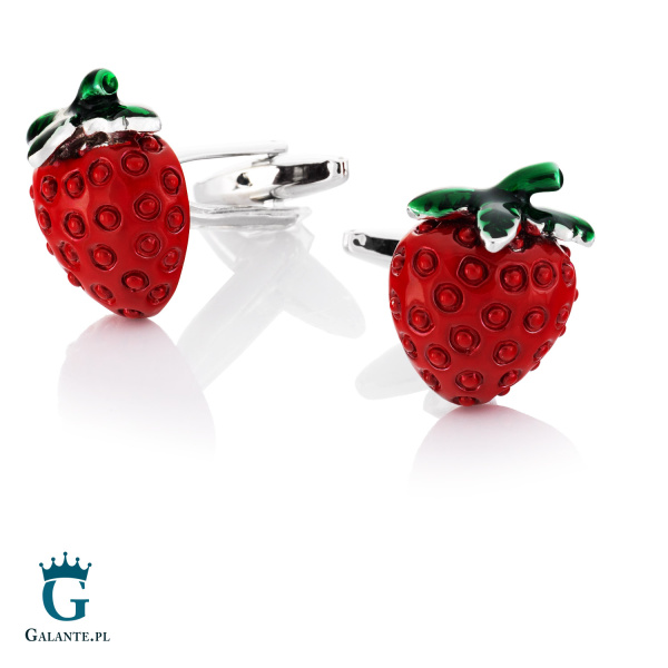 Spinki do mankietów Apetyczna Truskawka GS-172