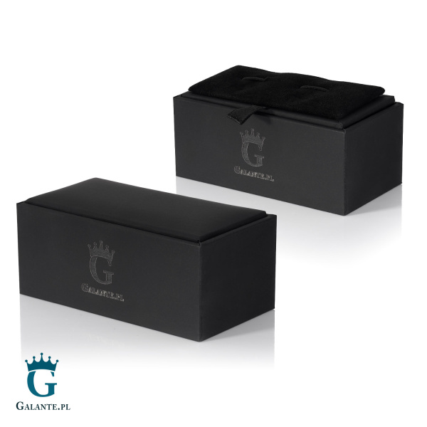 Eleganckie spinki do mankietów z czerwonym jaspisem GS-293