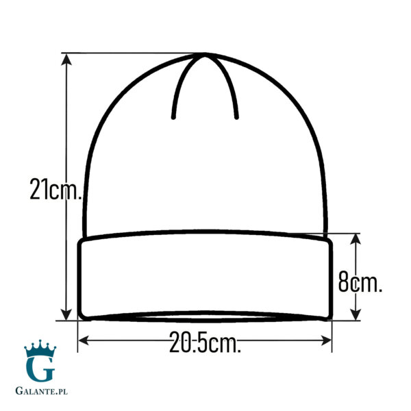 Brązowa wełniana czapka męska LWA-003