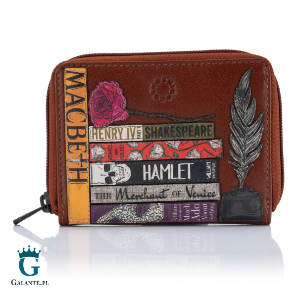 Portfelik damski skórzany Literatura Klasyczna Yoshi Y1256