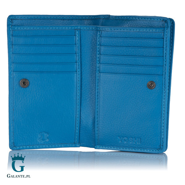 Niebieski portfelik damski Literatura Yoshi Y1089
