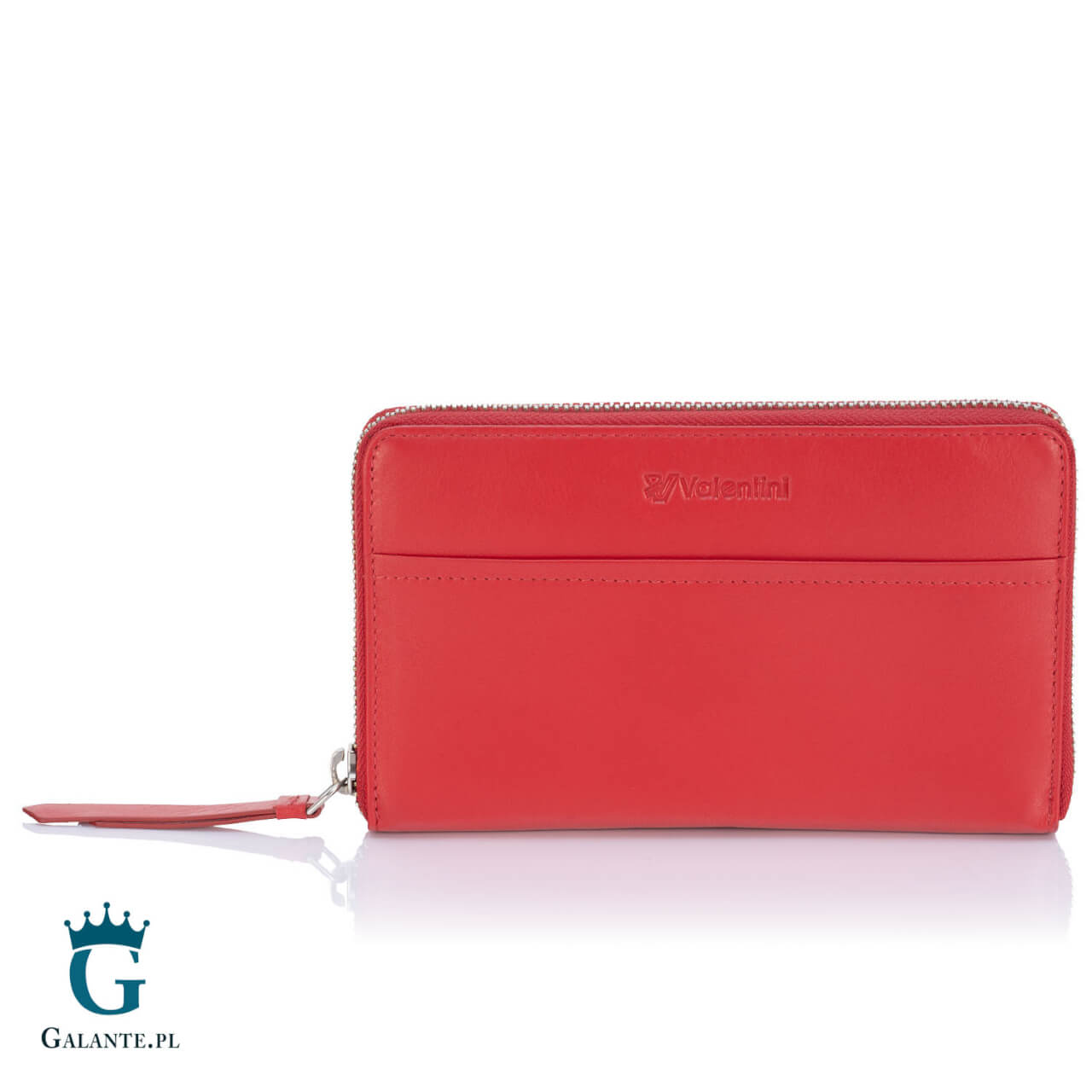 Duży portfel damski Valentini zamykany na zamek 154-820 – czarny