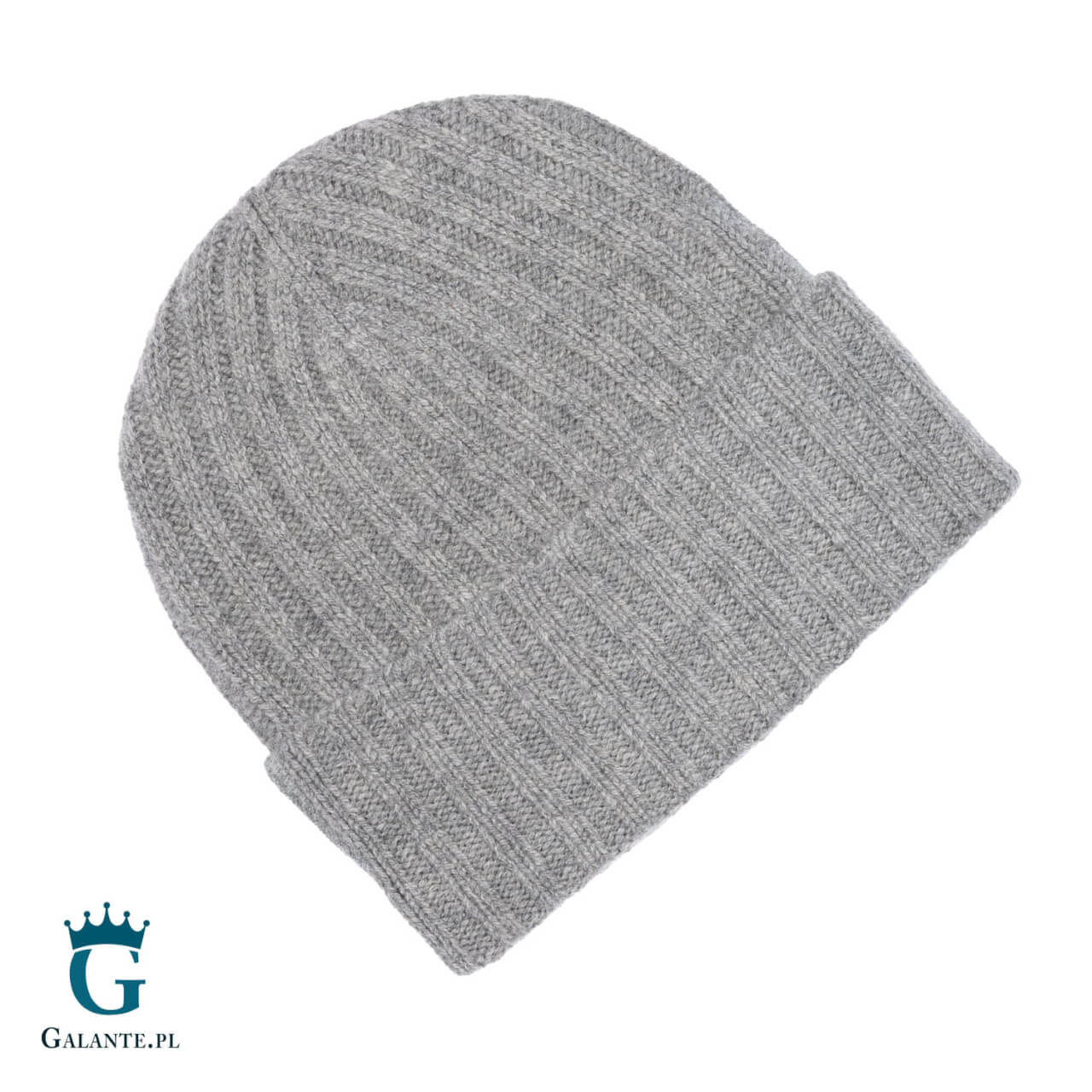 Zielona wełniana czapka męska LWA-009