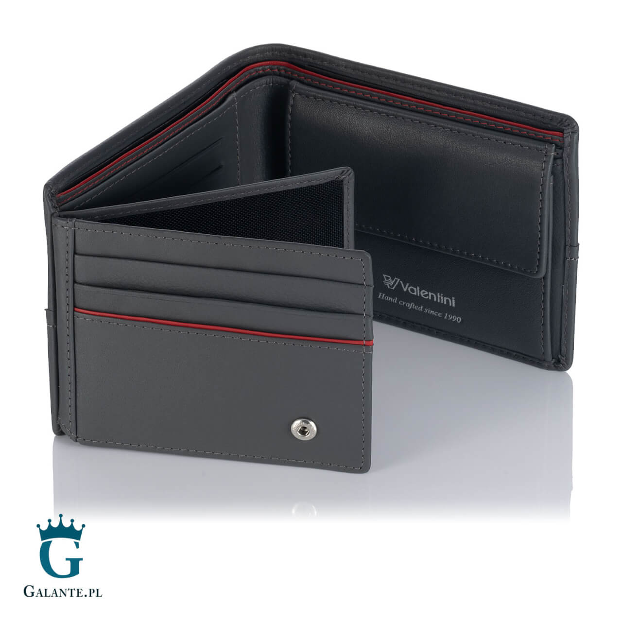 Szara wełniana czapka męska LWA-008