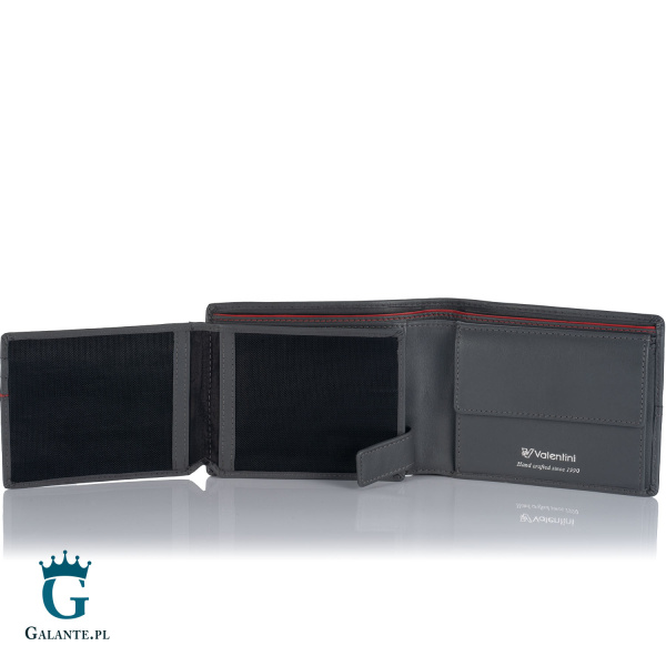 Portfel męski Valentini 154-267 Ferrari Red & Grey