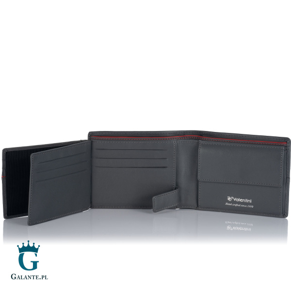 Portfel męski Valentini 154-267 Ferrari Red & Grey