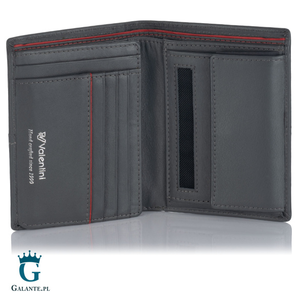 Portfel męski Valentini 154-266 Ferrari Red & Grey