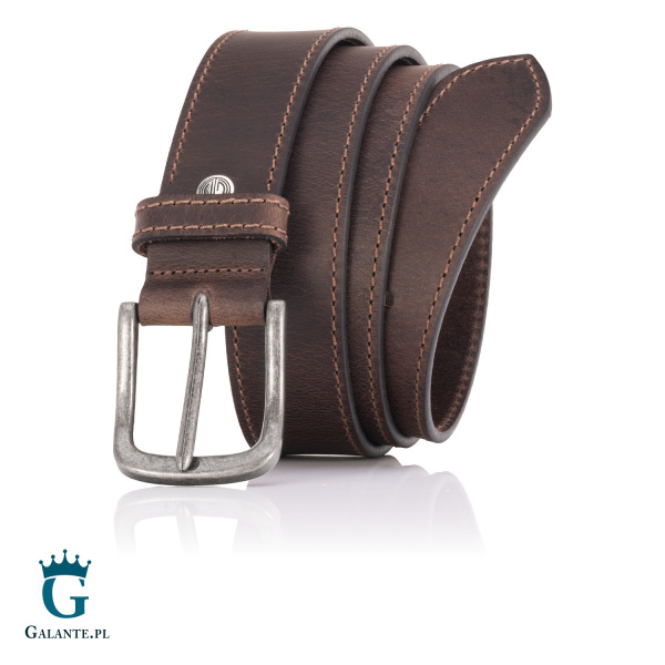 Pasek skórzany antyalergiczny Lindenmann 468 XXL brąz