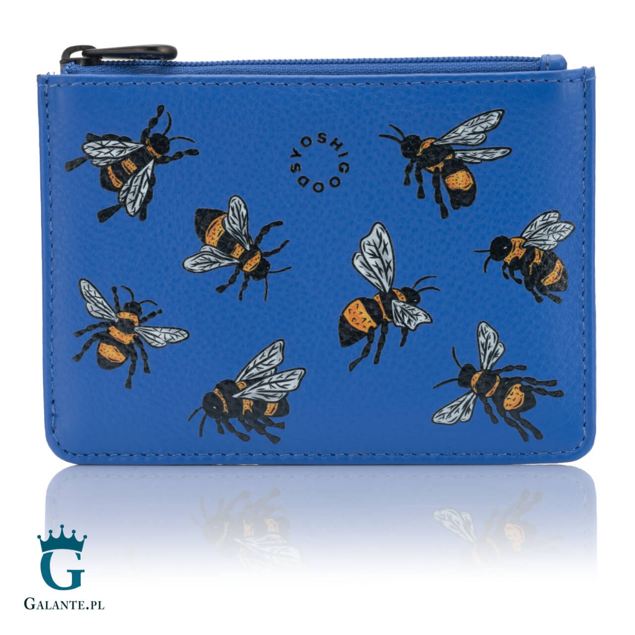 Brązowe skórzane etui na okulary Literatura Yoshi