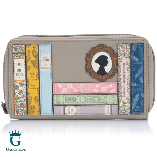 Skórzany portfel damski Jane Austen Yoshi Y1258 – szary