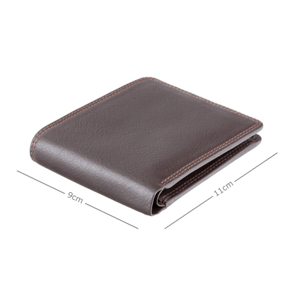 Klasyczny portfel męski Visconti Heritage HT-7 – brązowy