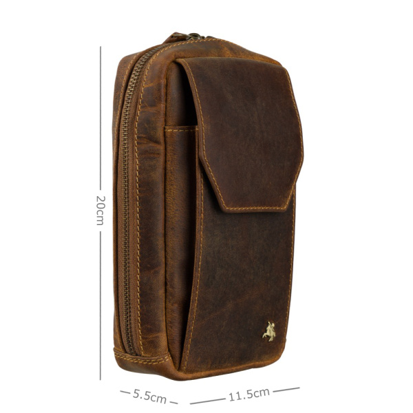 Skórzana saszetka podróżna Visconti S-45